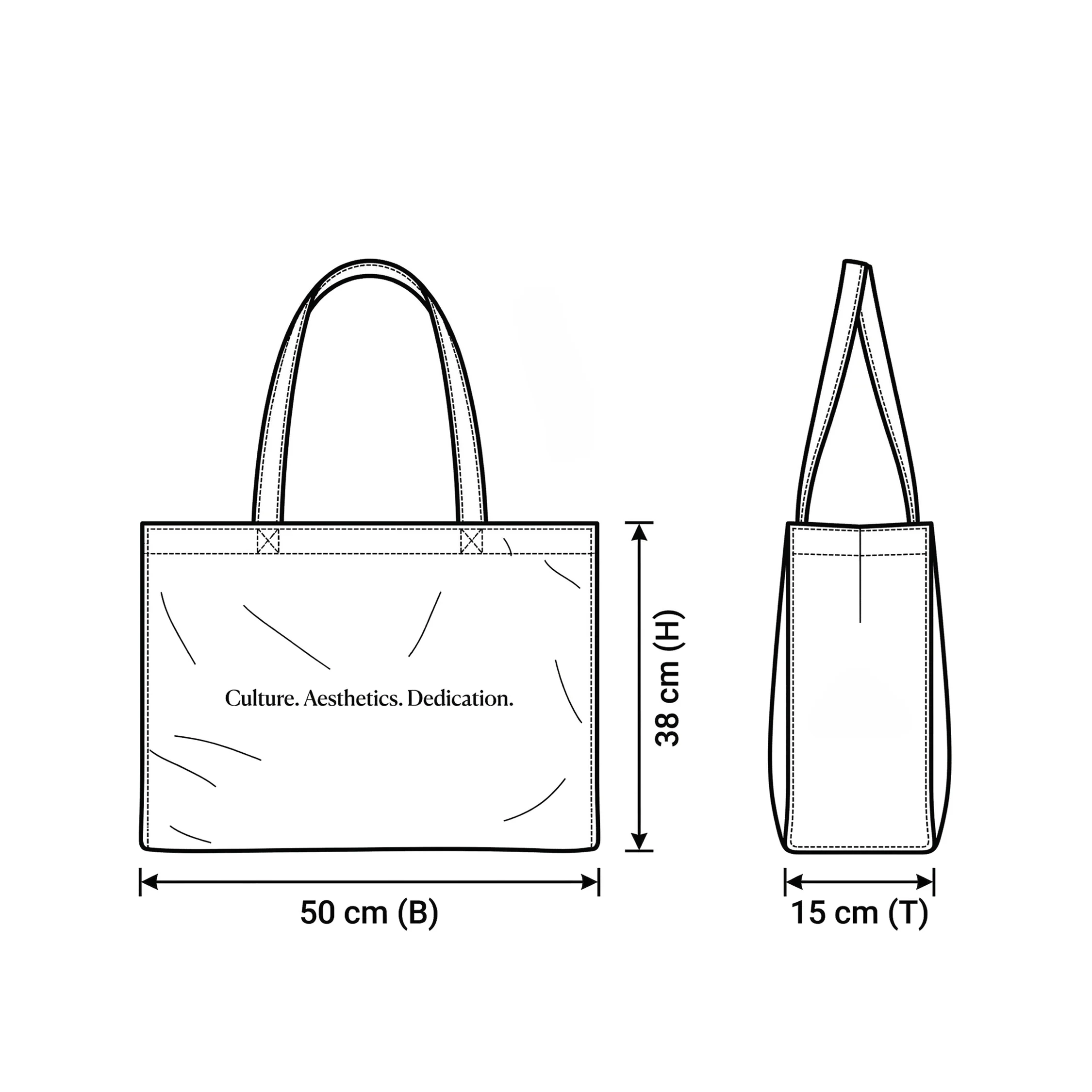 Asphaltgold Canvas Tote Bag - Image 5
